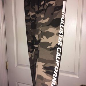 Medium sized Hollister camo sweatpants
